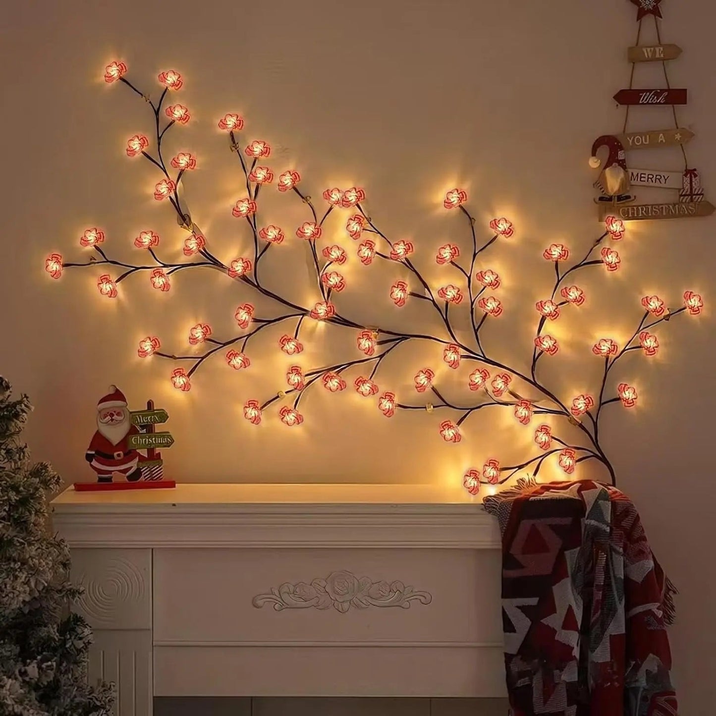 🔥This week's hot sale🔥cherry blossom wall light decor