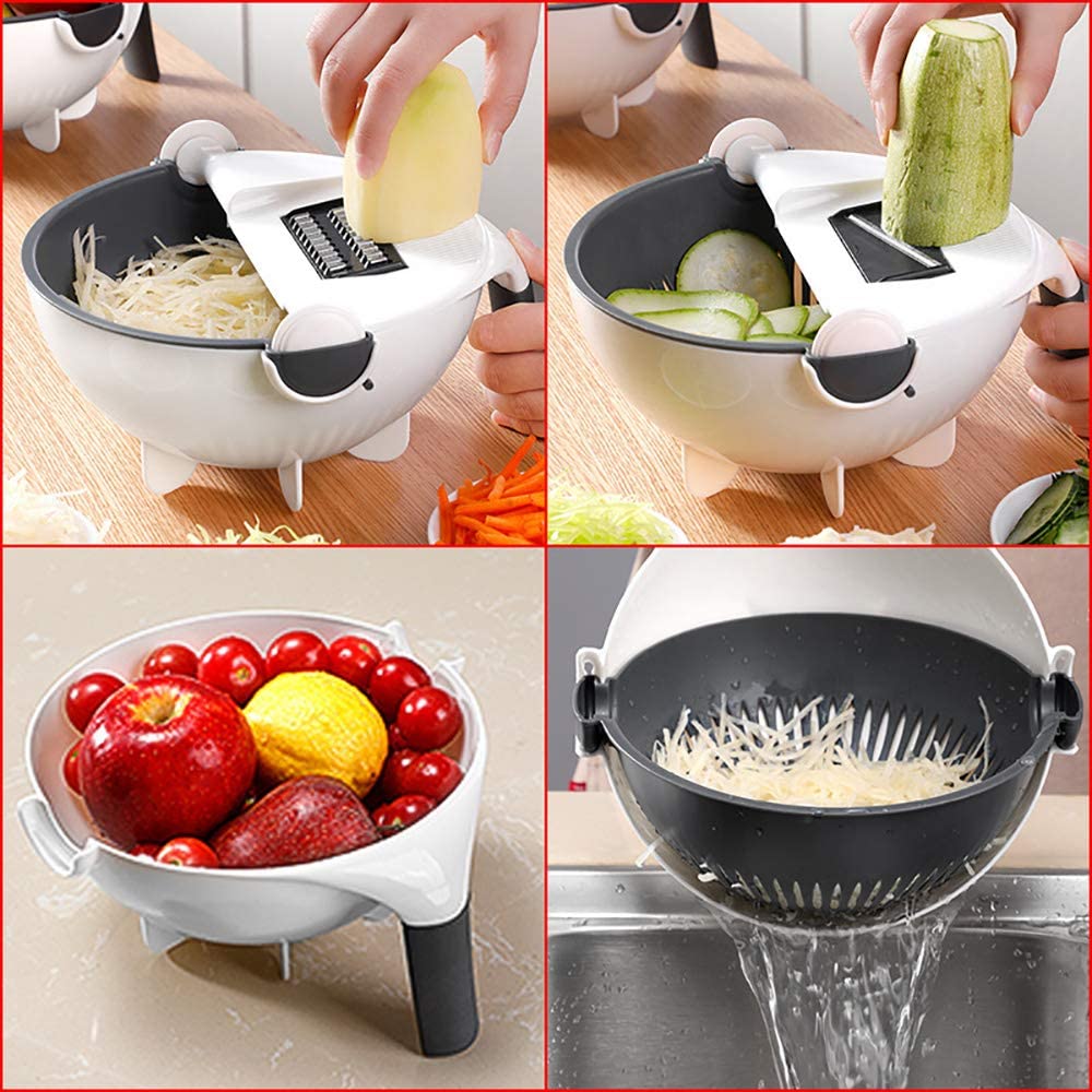 🔥This week's hot sale🔥Multi-functional kitchen vegetable cutter/drainer basket