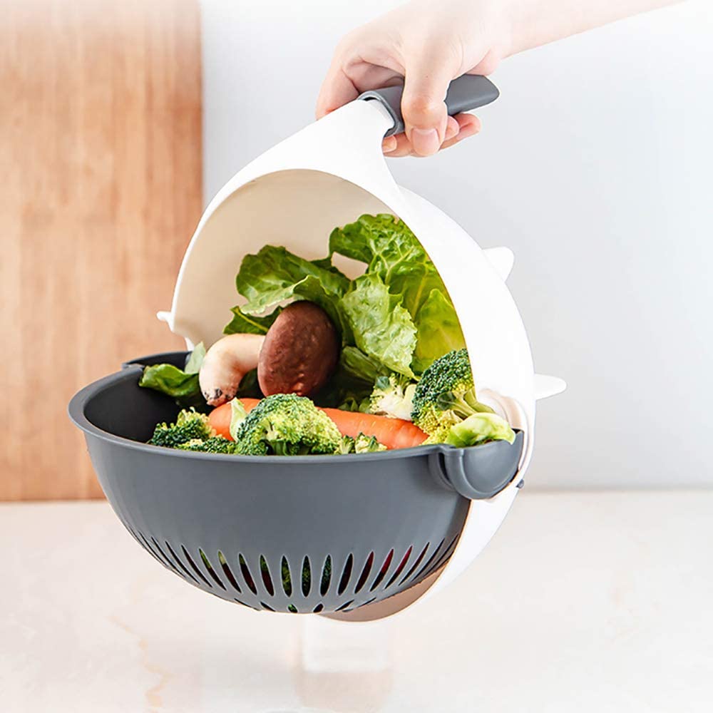 🔥This week's hot sale🔥Multi-functional kitchen vegetable cutter/drainer basket