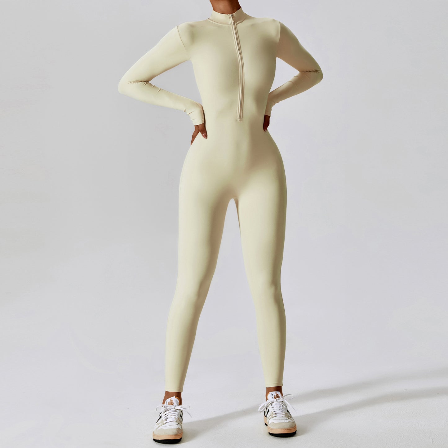 anyfreebie™-zippered nude bodysuit