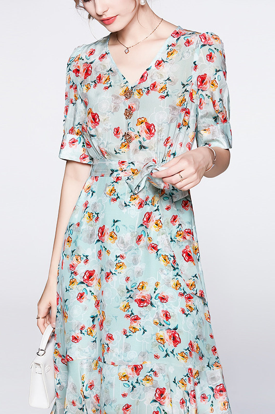 anyfreebie™-French style new floral dress