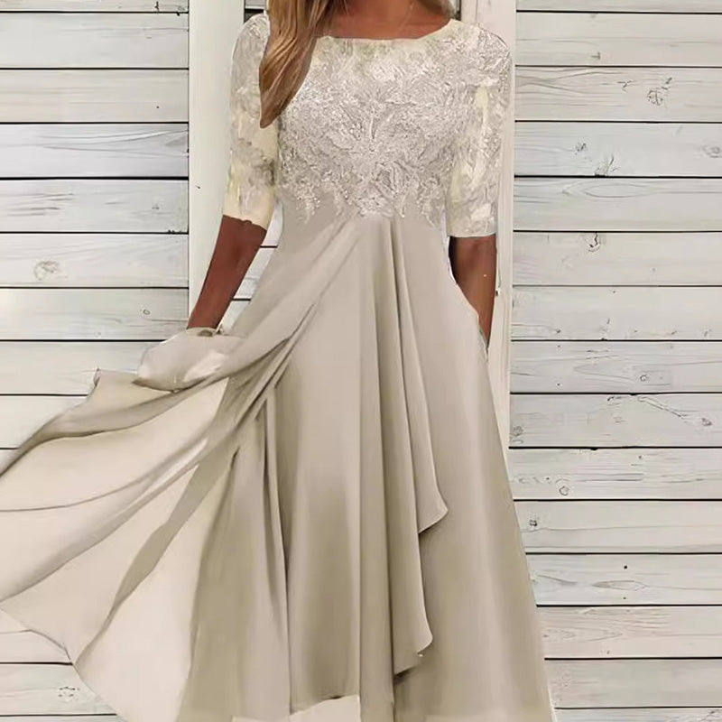 💖NEW ARRIVAL LIMITED TIME OFFER💖Elegant Embroidery Cocktail Flowy Dress