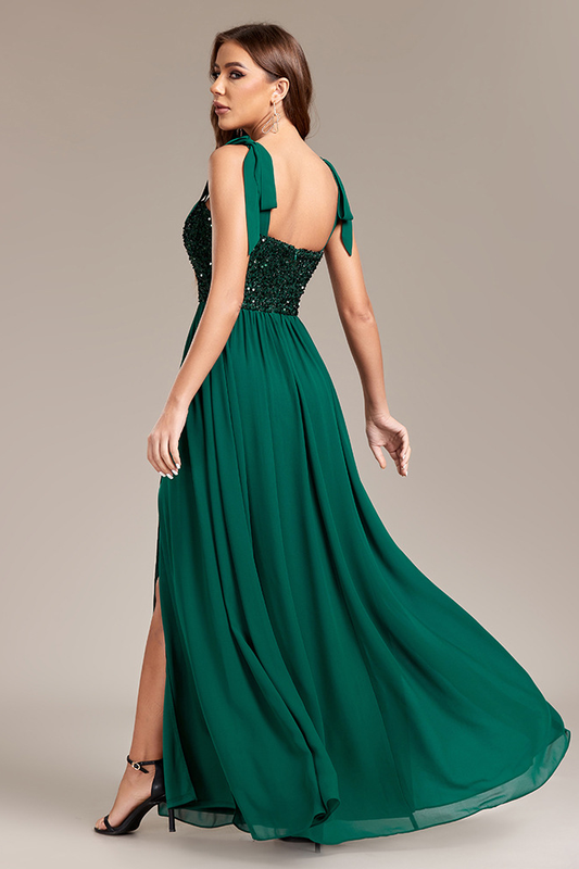 anyfreebie™-High slit strapless backless evening dress