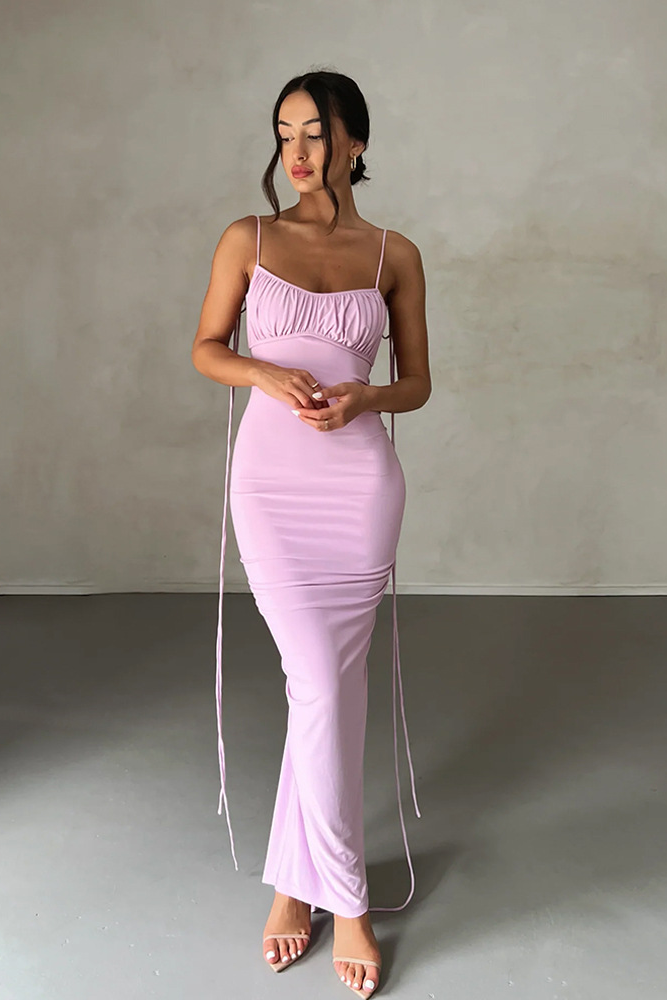 anyfreebie™-Sexy backless pleated long skirt evening dress