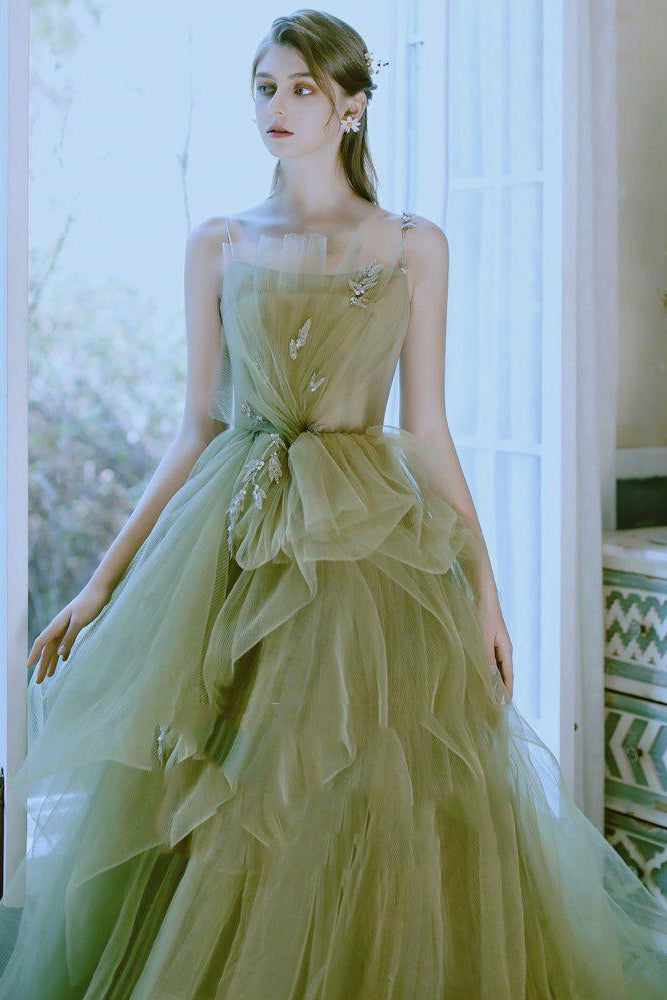 anyfreebie™-New Green Forest Evening Dress