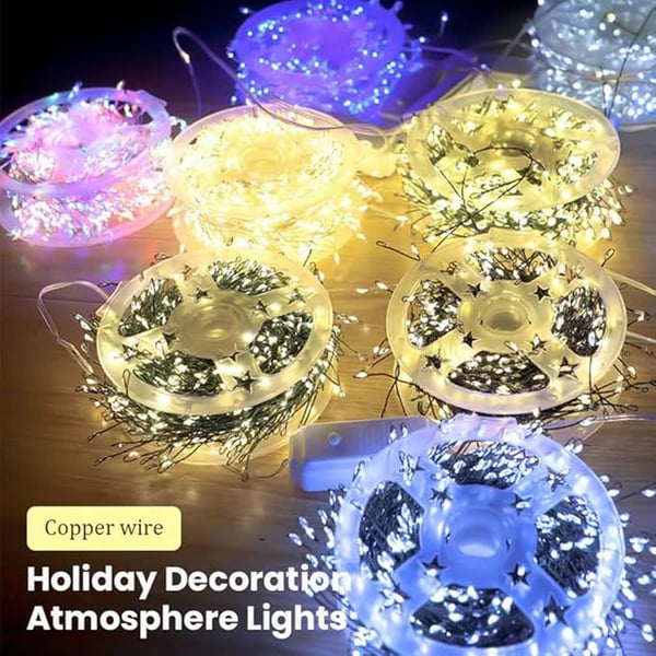 ⭐🎄 Copper Wire Firecracker Light String