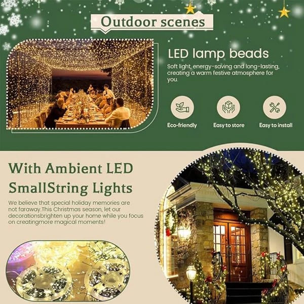 ⭐🎄 Copper Wire Firecracker Light String