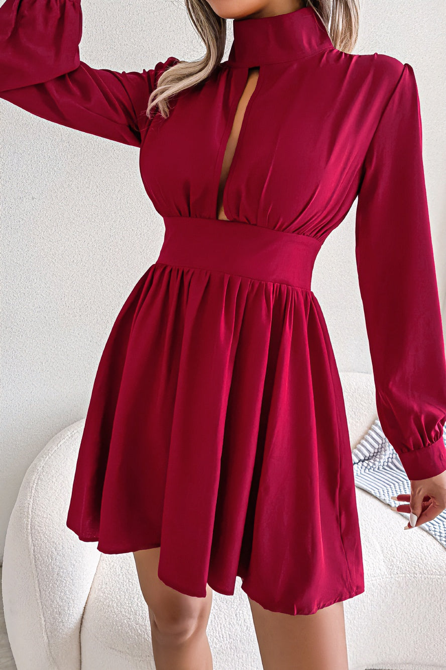 anyfreebie™-Sexy Hollow Waist Swing Dress