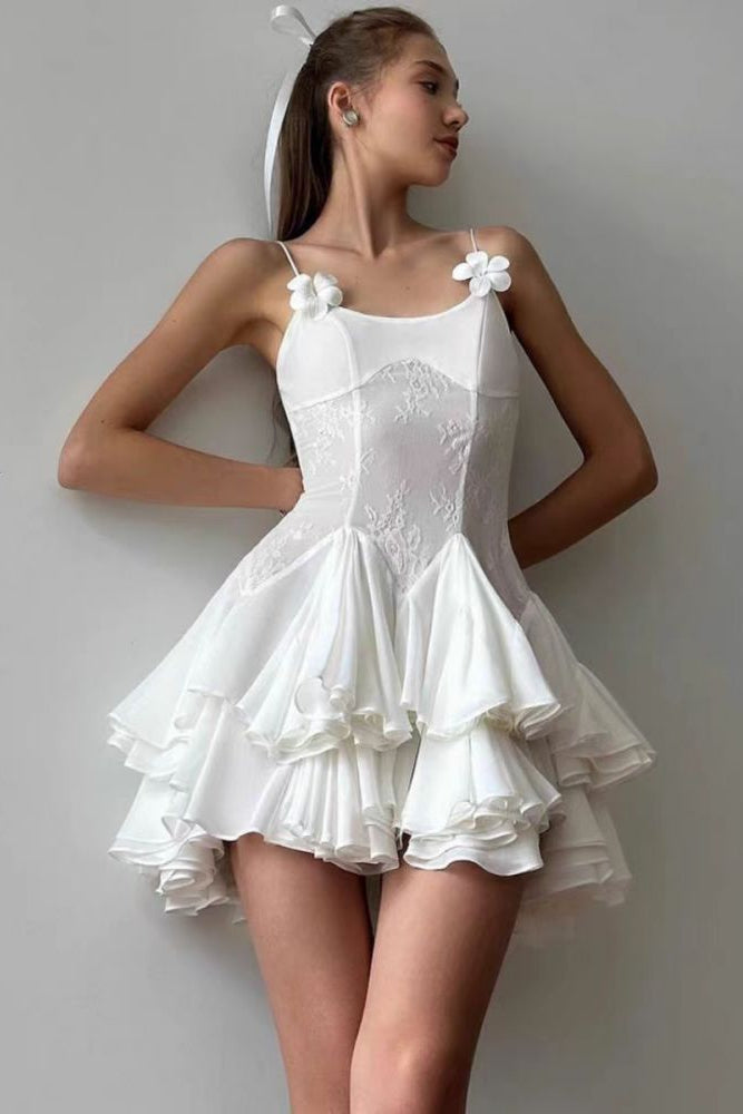 anyfreebie™-Sexy see-through strapless ruffled dress