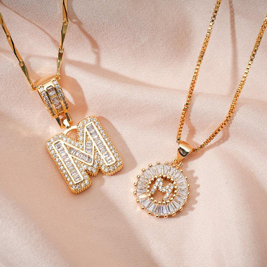 ✨🔥 Initial Letter Pendant Necklaces