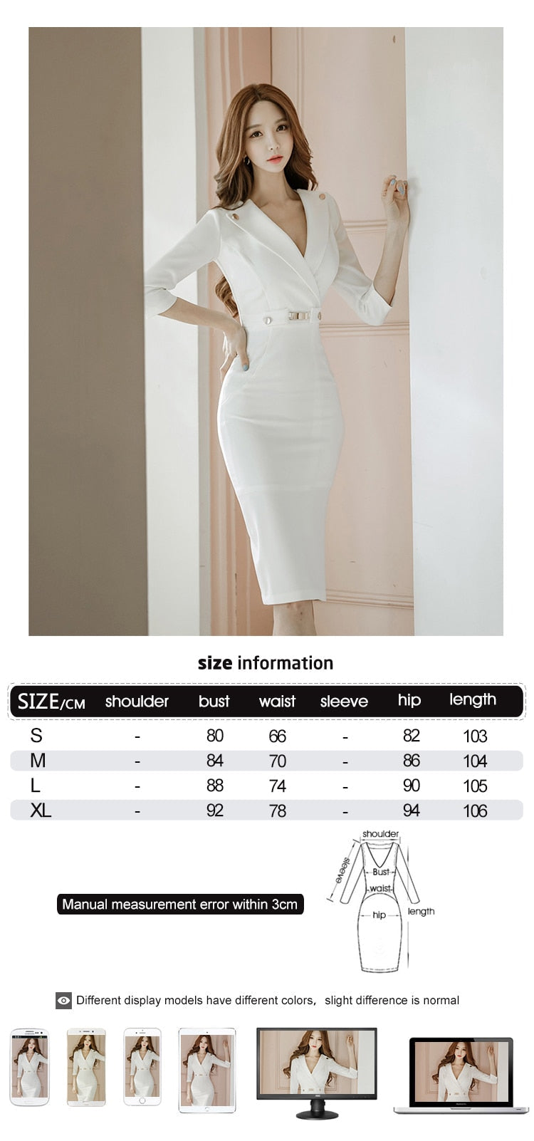 anyfreebie™- Fashion Elegant Women Dress Temperament Vintage Sexy V-Neck Split Midi Party Lady Formal Bodycon Female Lady White Robe Vestidos