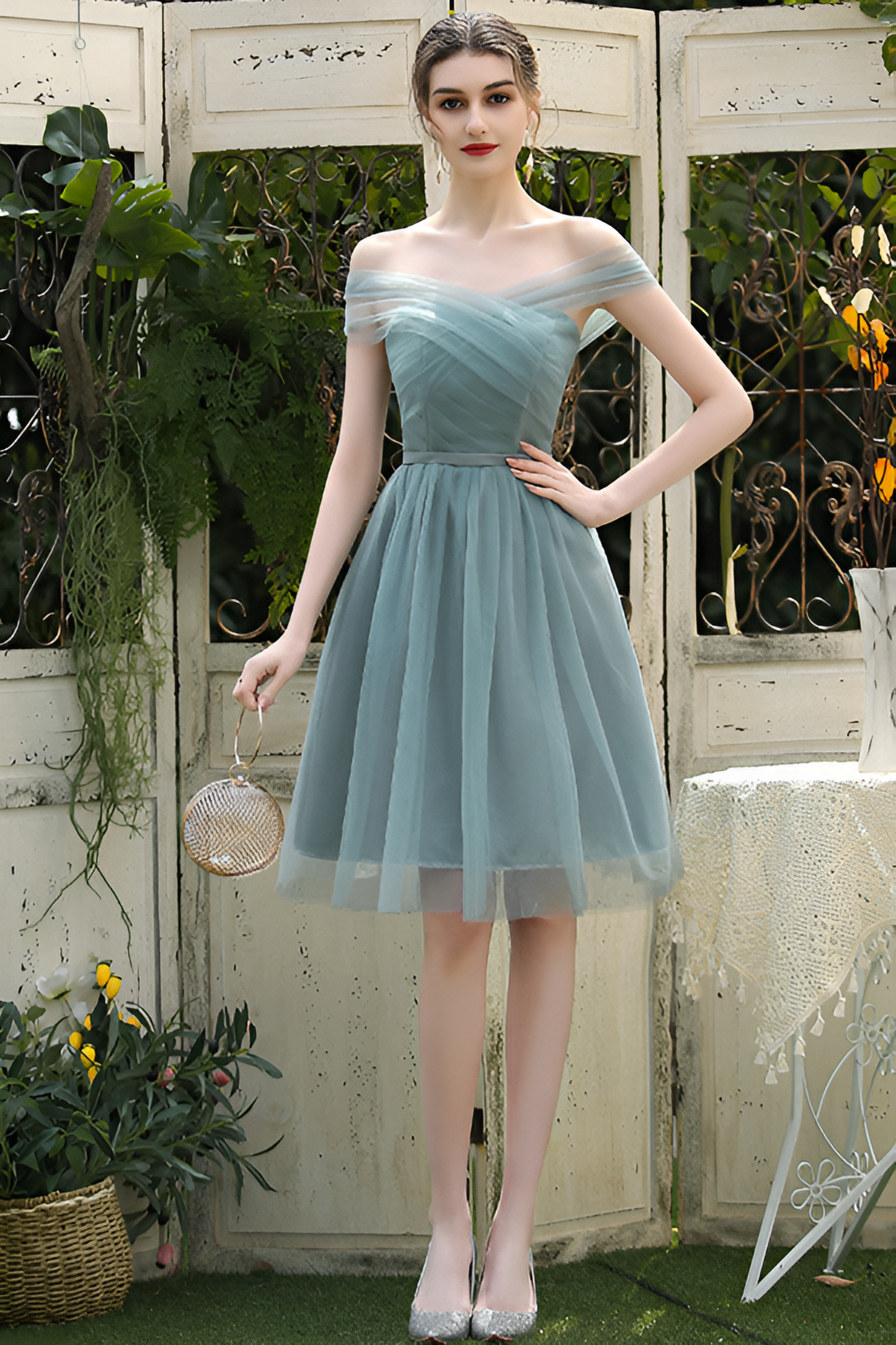 anyfreebie™-Versatile Mesh Bridesmaid Dress