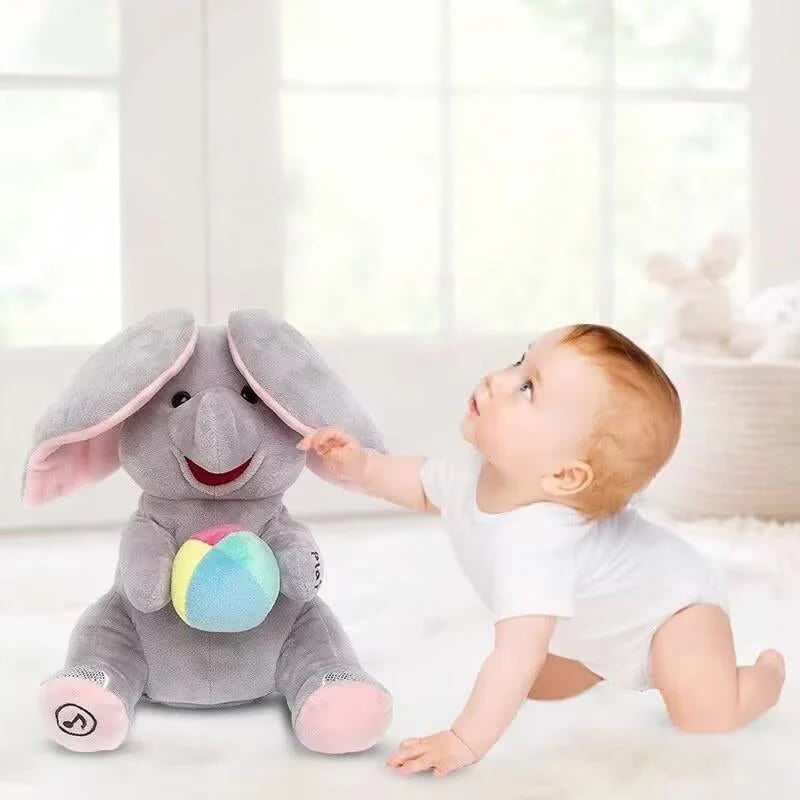 Cute Hide And Seek Elephant Plush Doll