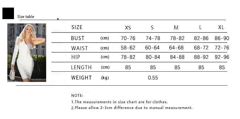 anyfreebie™ - Bandage Bodycon One Shoulder Dress Sexy Women Luxury Diamonds Straps Bra Club Clothing Chic Long Sleeve Mini Dresses