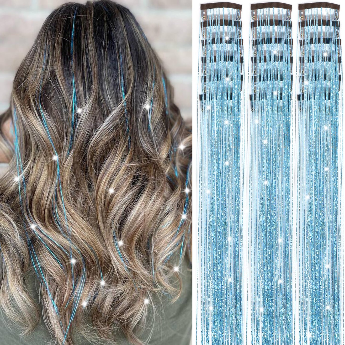 🔥This week's hot sale🔥Clip-on Shimmering Hair Extensions