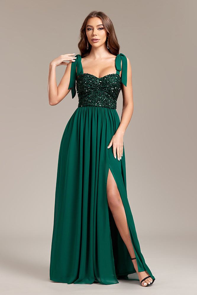 anyfreebie™-High slit strapless backless evening dress