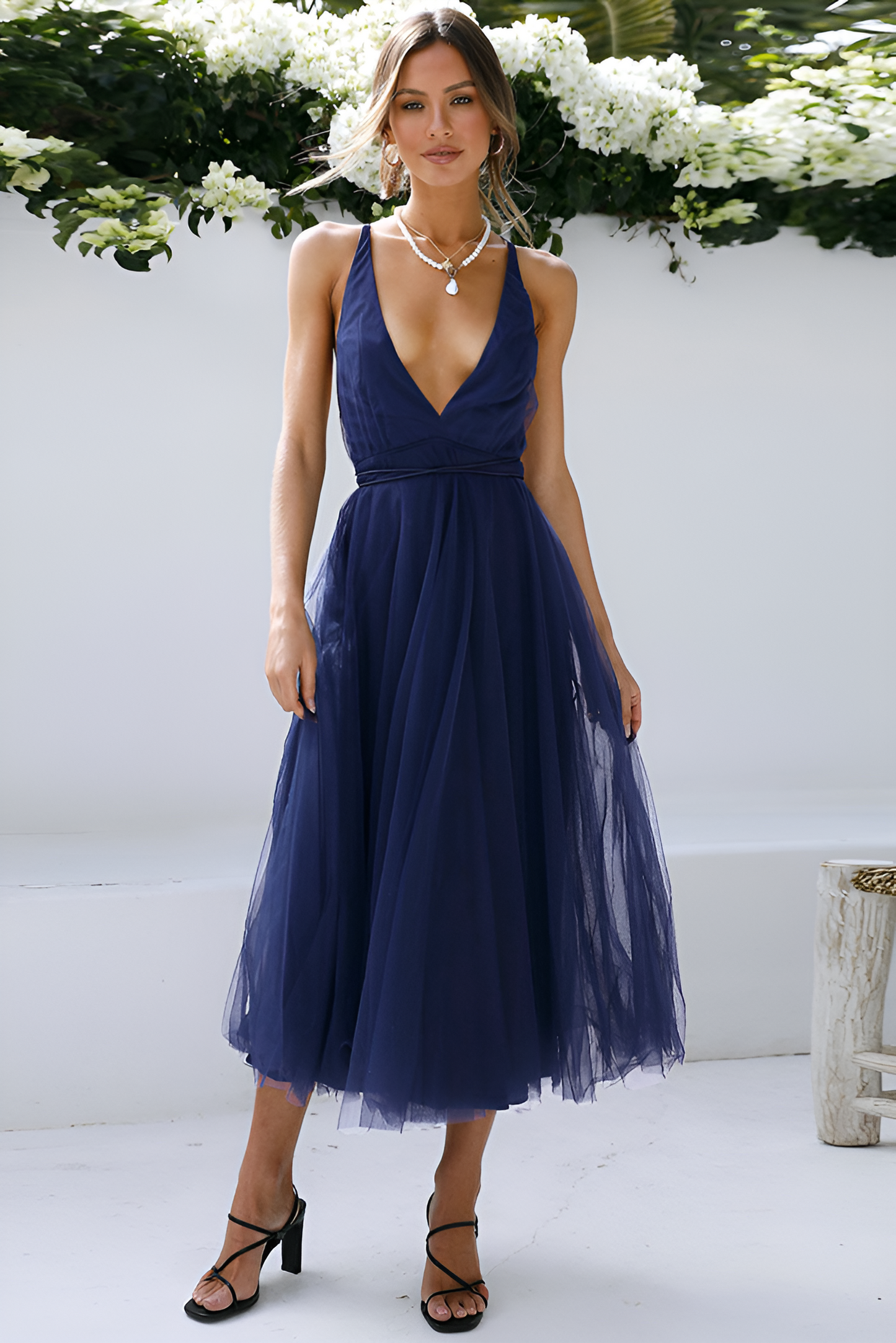 anyfreebie™-Sexy mesh flowing dress bridesmaid dress