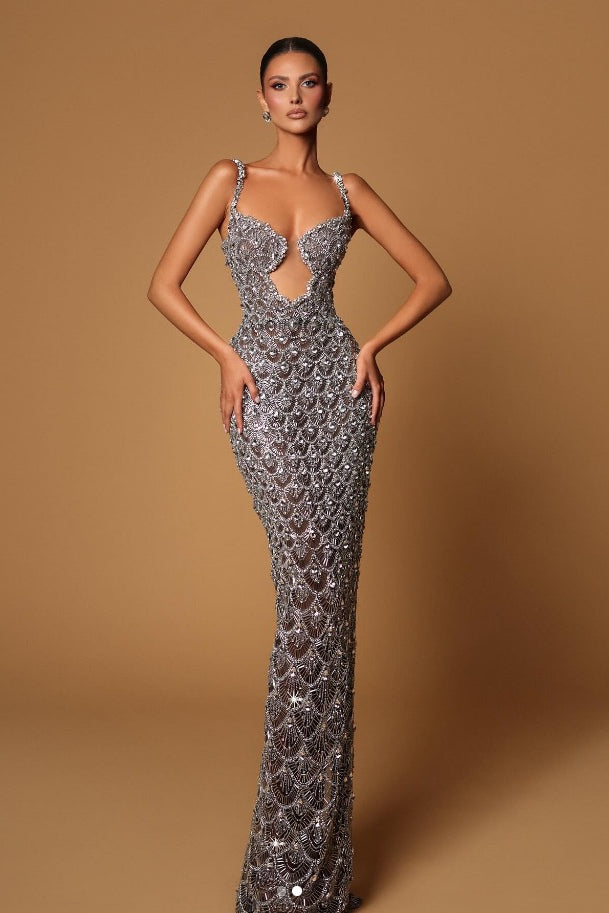 anyfreebie™-New sexy fish scale pattern dress-vx