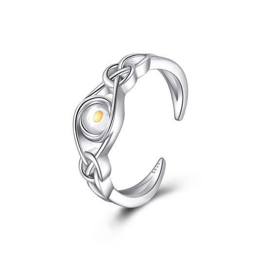 Mustard Seed Ring Sterling Silver Faith Christian Celtic Knot Jewelry Gifts for Women Girls