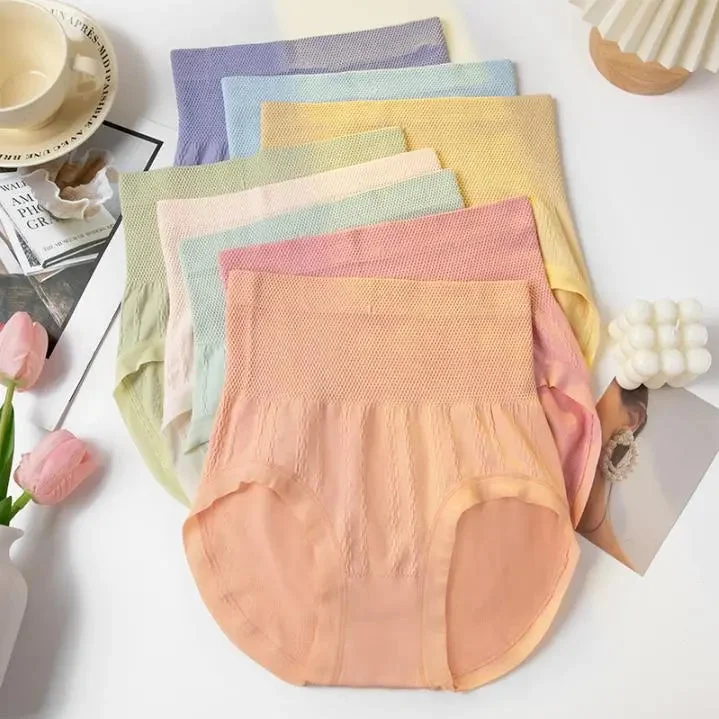 Antibacterial high-waisted tummy control underwear